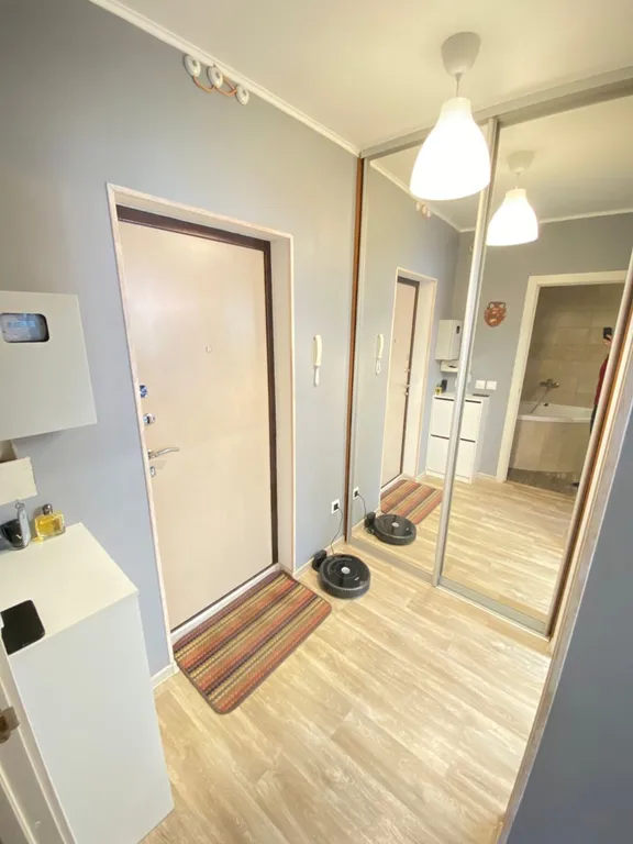 Однокомнатная квартира с угловой ванной и кондиционером