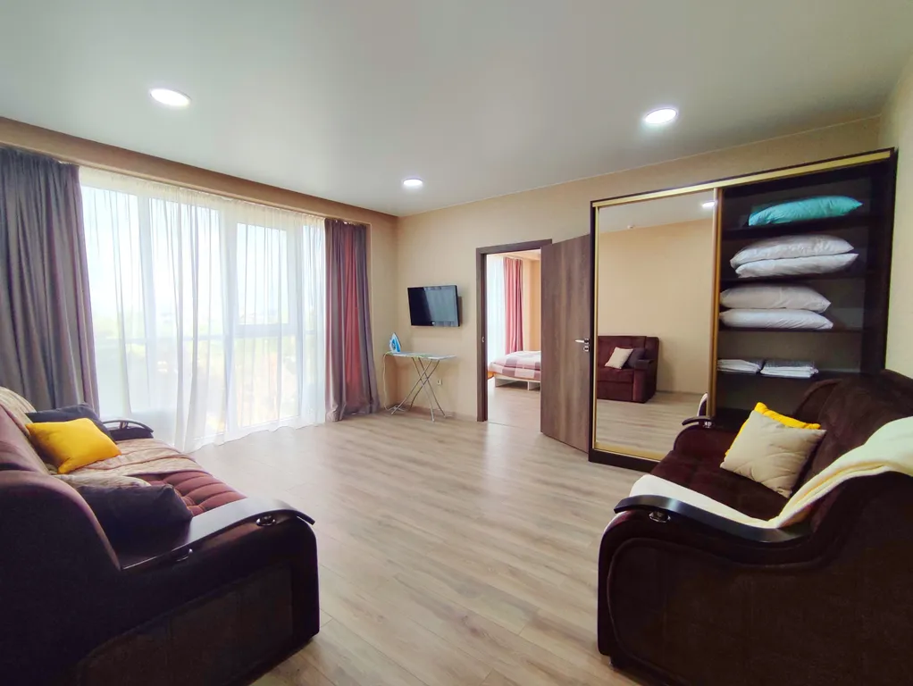 Квартира Квартира 2-комнатный апартамент в 100 метрах от пляжа и парка развлечений — Анапа