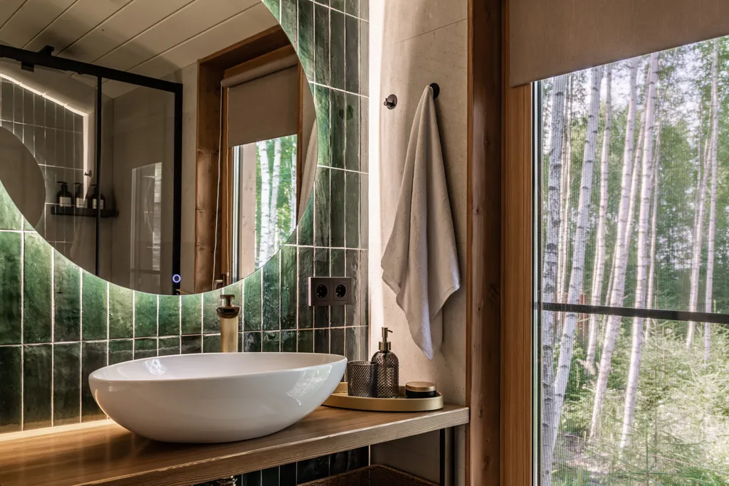 Дизайнерский дом в лесу