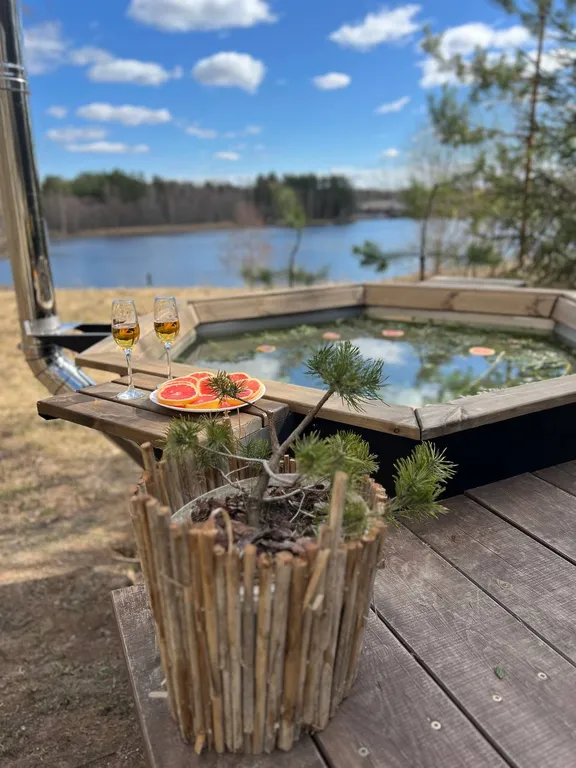 Дом на холме с сибирским чаном