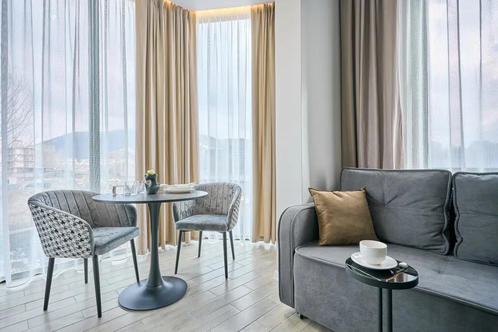 Квартира Квартира Лофт студия с балконом и видом на море и горы — Лазаревское