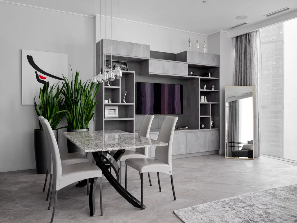 Стильный угловой апартамент в Neva Towers