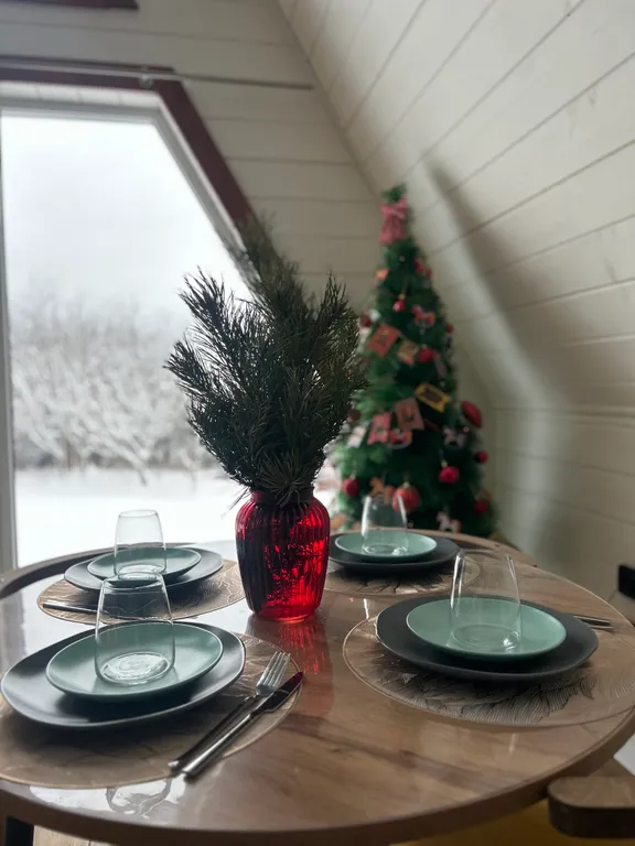 Современный треугольный эко дом