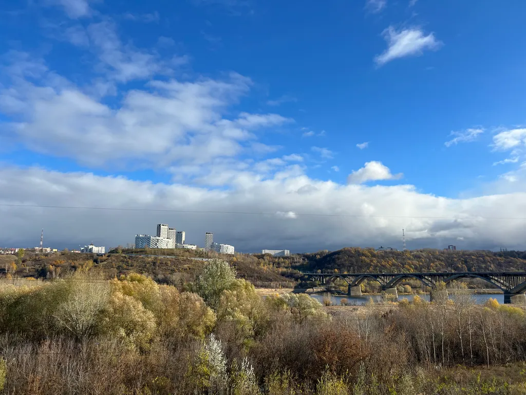 Просторная квартира с видом на Оку