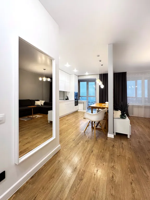 Студия на Новой Набережной с панорамным видом на Волгу