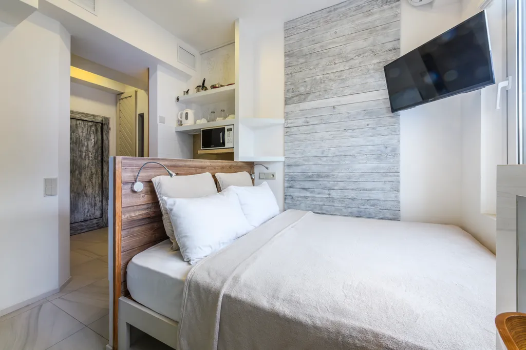 ЛАЙТ ДЖЕМ ДИЗАЙН-СТУДИЯ | 28 м²| Гипнотический вид из кровати