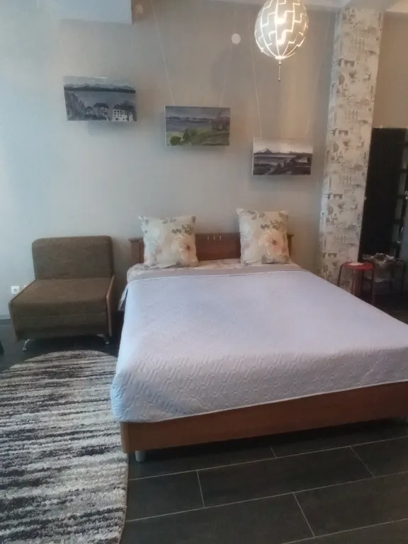 Студия - лофт с панорамным видом в центре Листвянки