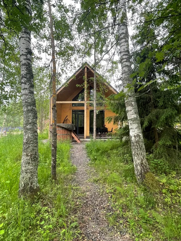 Уютный дом с купелью и камином Лесное Вдохновение