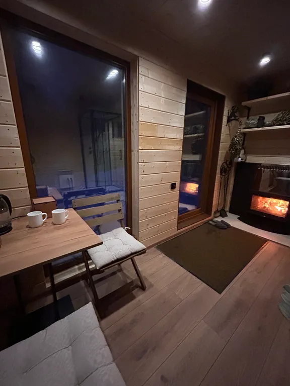 Баня на дровах с гостевым домиком