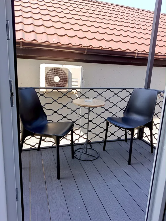 Двухместный номер с балконом с видом на фасад