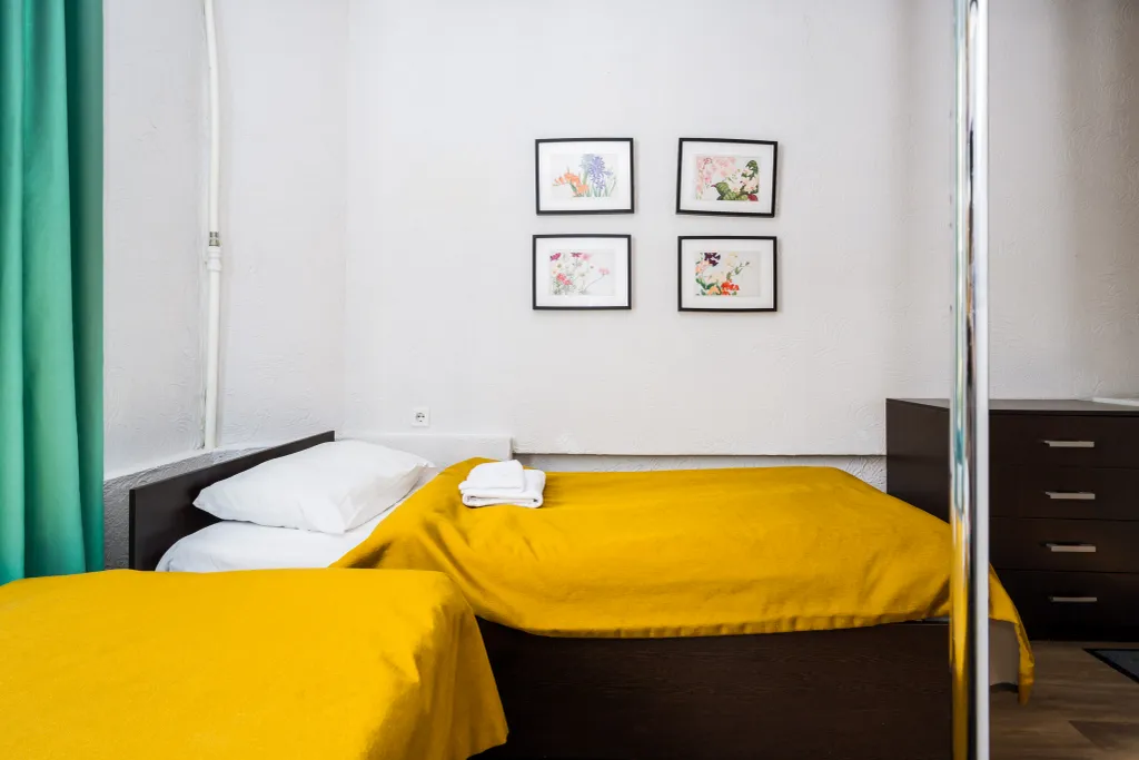 Квартира Комната с санузлом и двумя отдельными кроватями у зоопарка — Санкт-Петербург