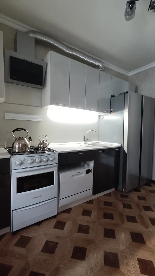 Кухня, посудомоечная машина и холодильник 