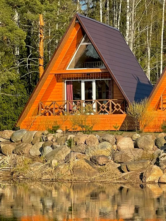 Дом-шалаш N3 с видом на Выборгский залив