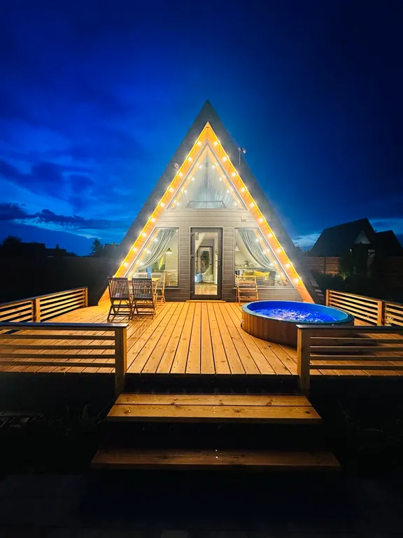 Стильный дом А-frame