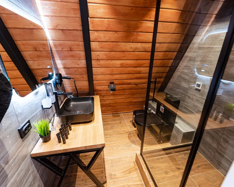 Треугольный дом А-фрейм рица