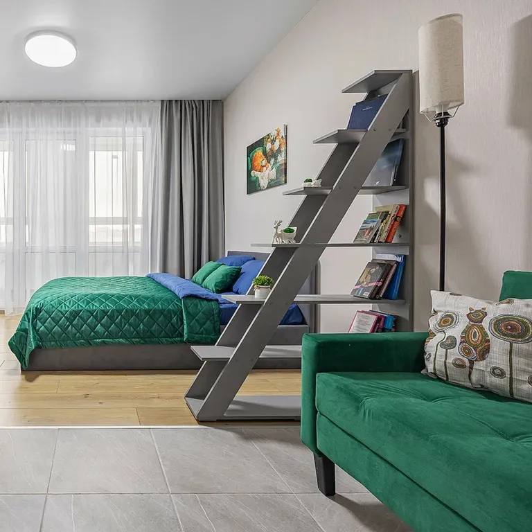 Уютная студия с современным ремонтом рядом с центром