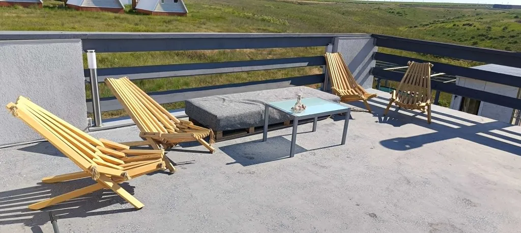 House с панорамной террасой на крыше с видом на море