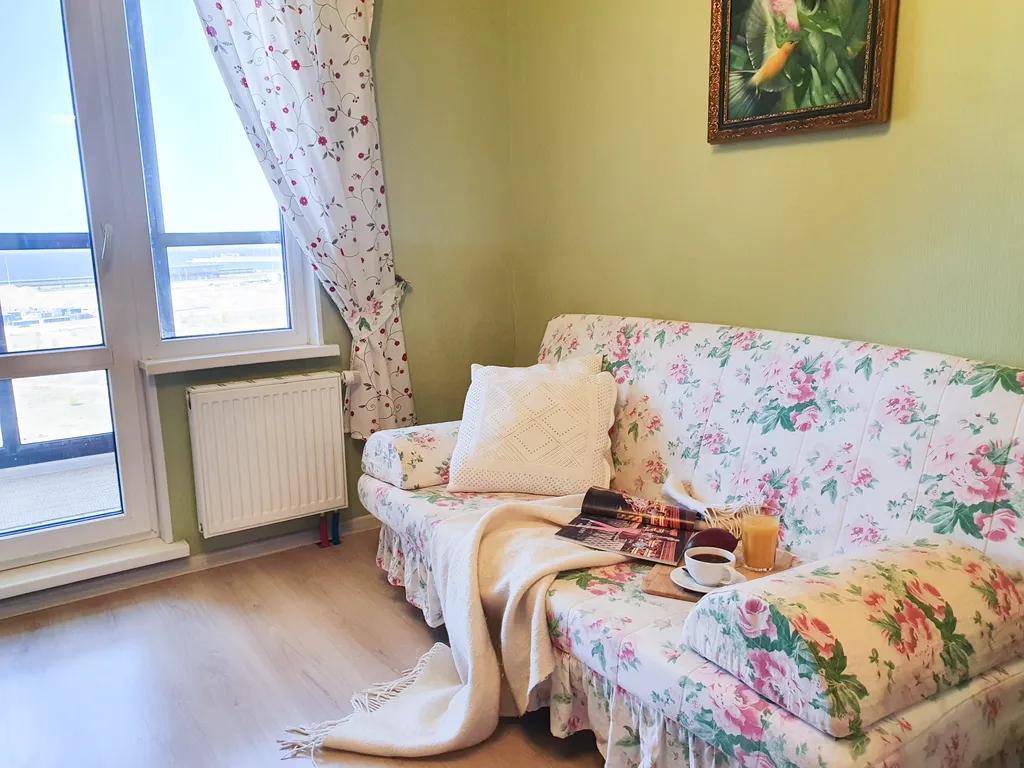 Квартира Квартира 2-евро с камином и джакузи, вид на Порт и Лахта-Центр — Санкт-Петербург