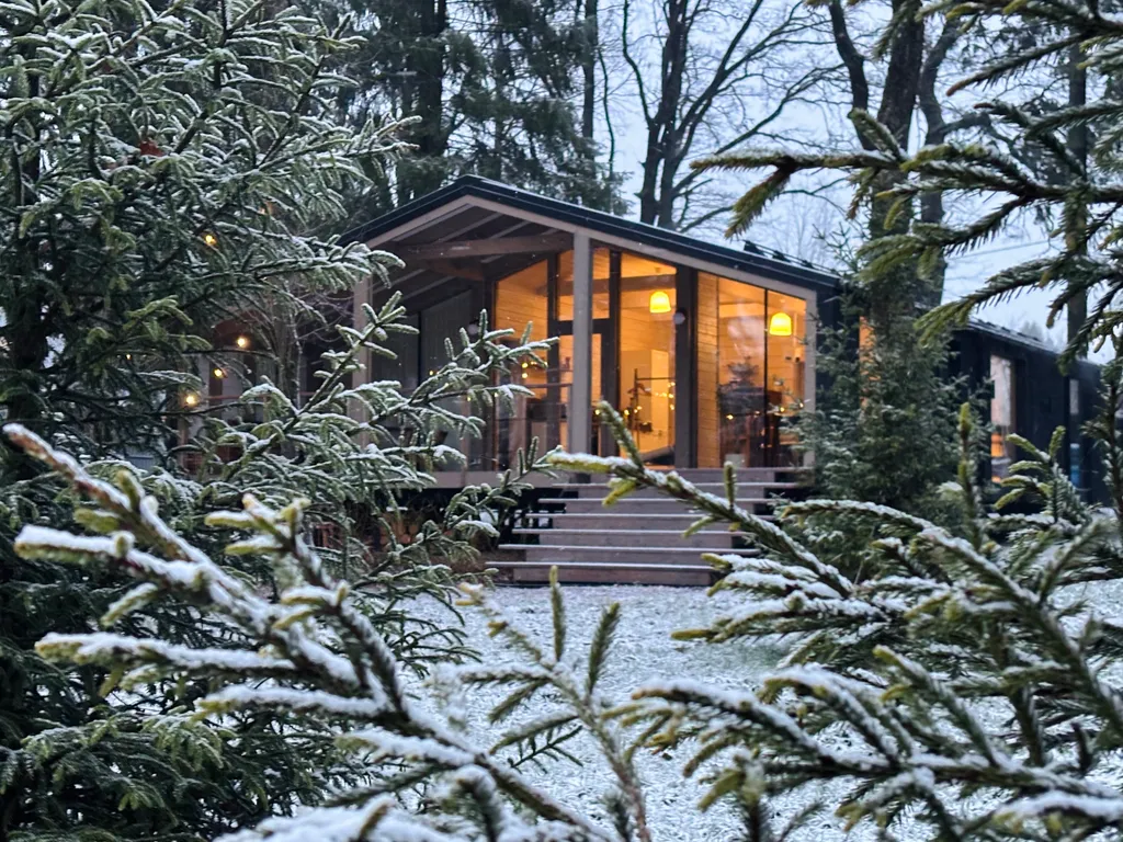 Коттедж Стильный домик в лесу рядом с Икшинским водохранилищем — аренда посуточно в Мытищи