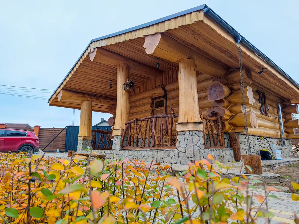 Уютный домик в виде шалаша для спокойного отдыха