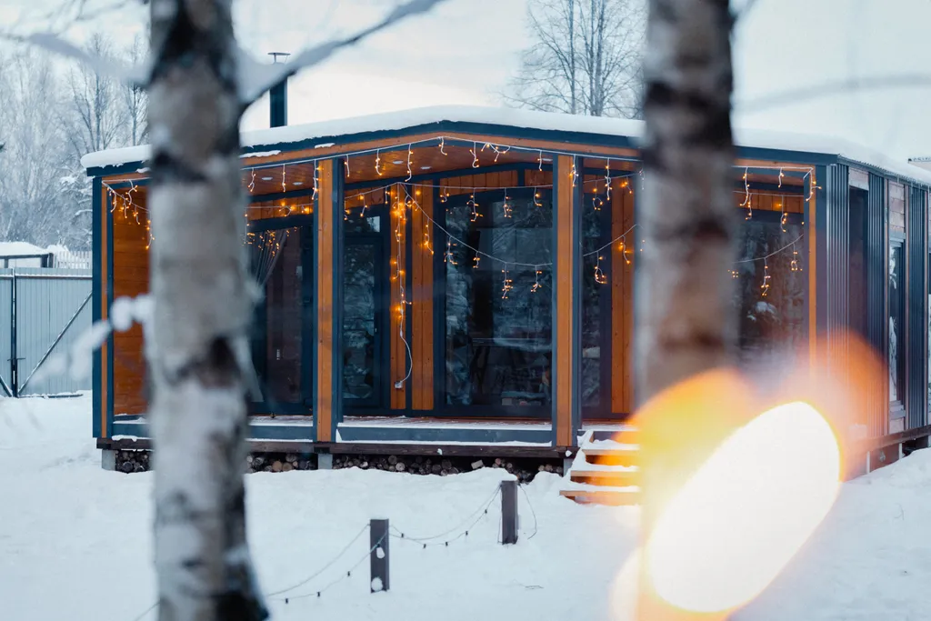 Уютный дом в лесу с панорамой и СПА комплексом