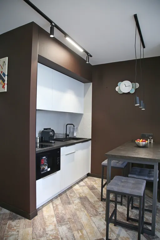 Квартира Апартаменты "Малевич" - мята лаванда и горький шоколад в интерьере — Калининград