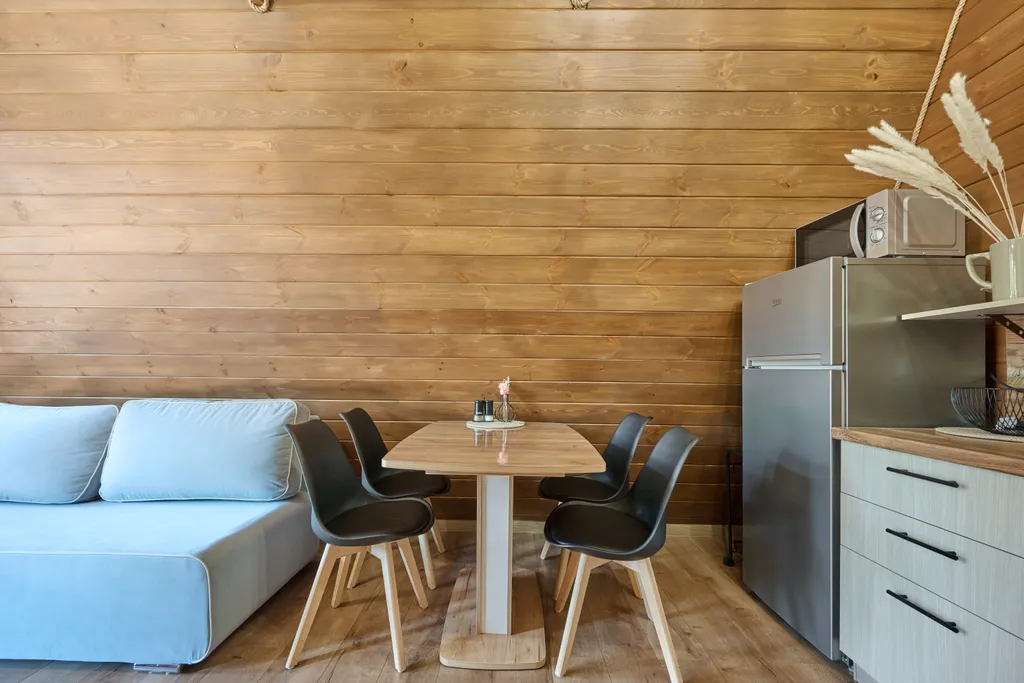 Коттедж Коттедж Шале с 1 спальней, кухня-гостиная с диваном и ванной комнатой — Мезмай