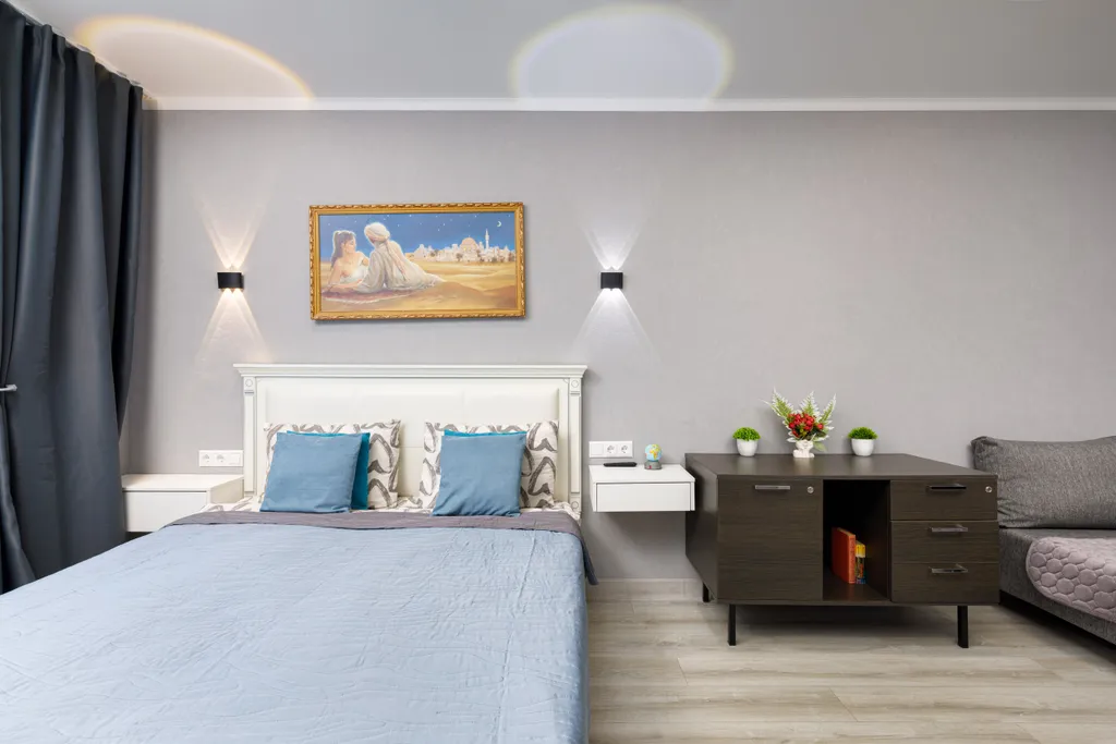 Новая однокомнатная квартира с красивым видом на ночные Люберцы