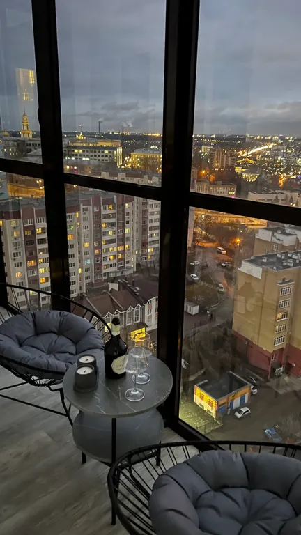 Уютная однокомнатная квартира в центре города с прекрасным видом — аренда посуточно в Липецк