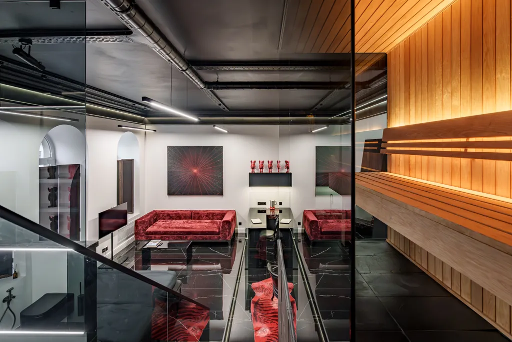 Квартира Квартира с авторским дизайном камином, сауной и кондиционером — Санкт-Петербург