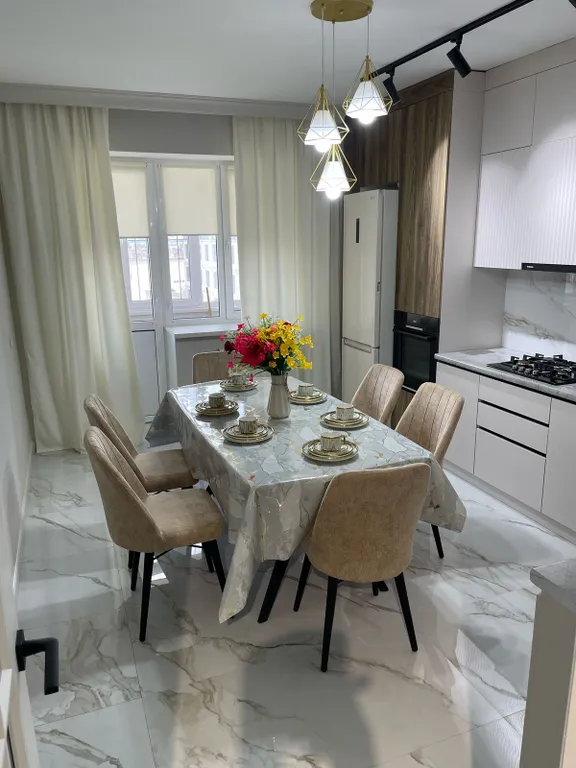 Новая светлая 3-комнатная квартира в ЖК