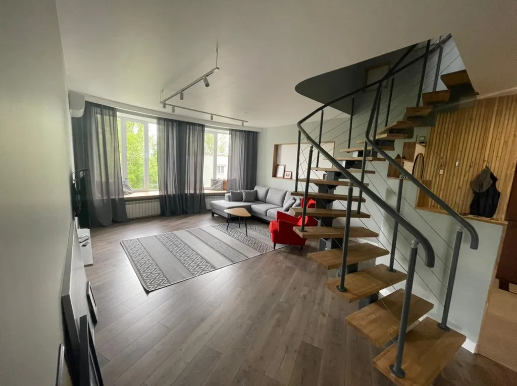 Двухуровневая квартира с панорамным видом на Казанский Кремль