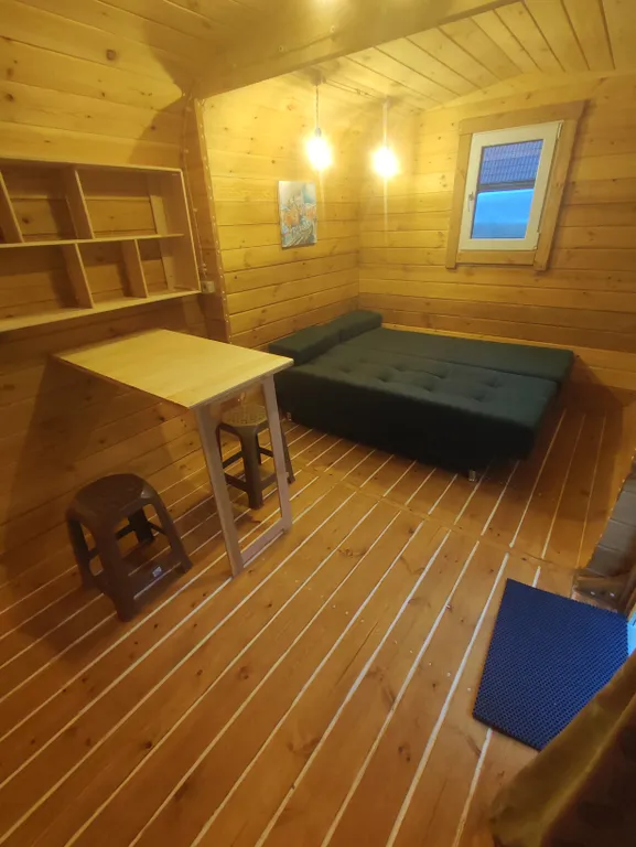 Мини-домик Бочка с собственной беседкой