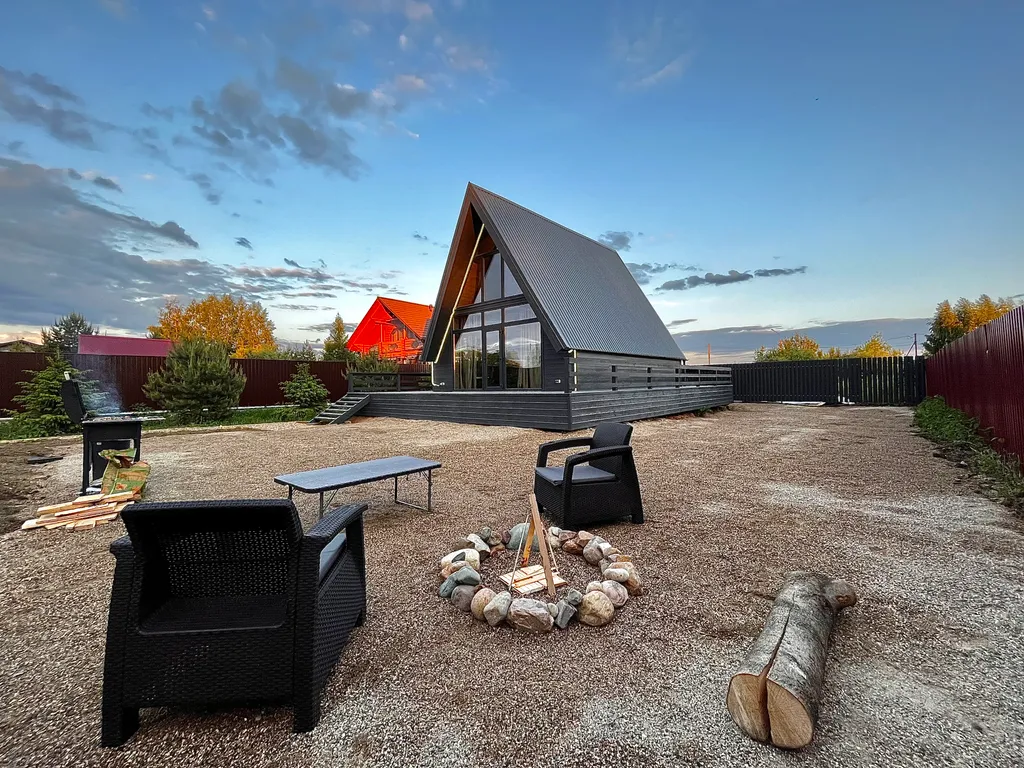 Домик у реки с банным чаном и сап-бордами