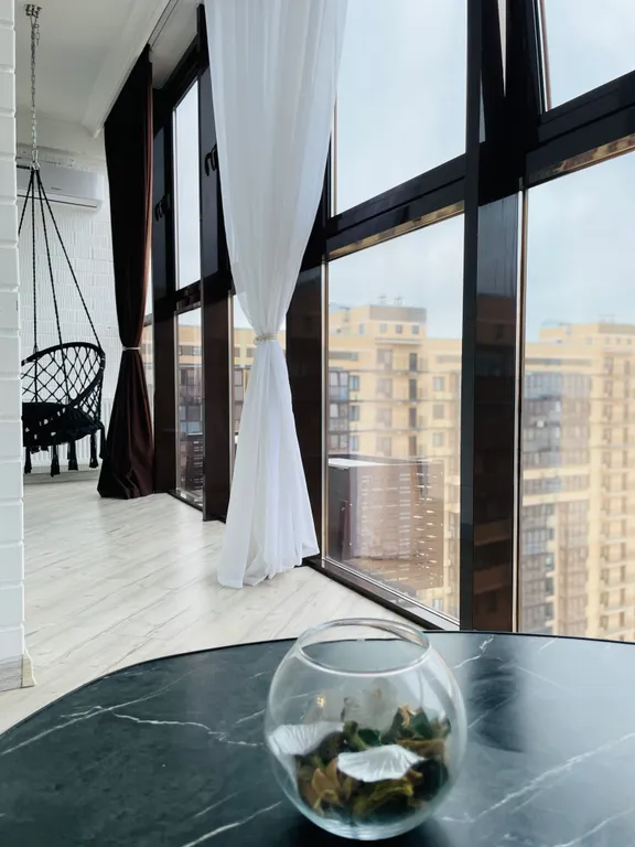 Квартира Квартира Шикарная видовая евродвушка 24 этаж в ЖК Маршал — Краснодар