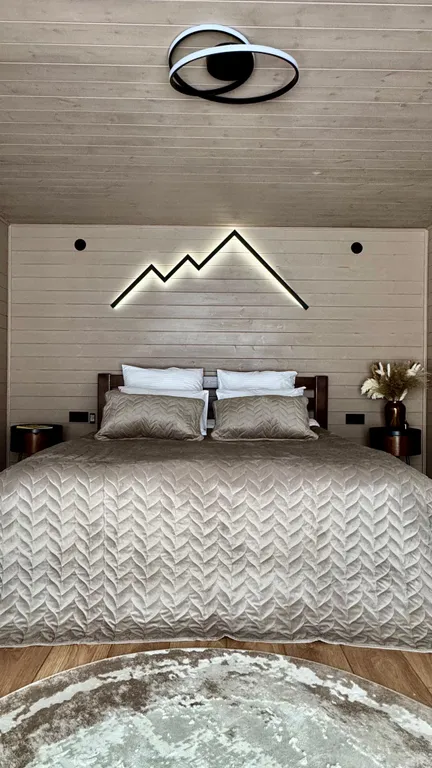 Вип шале на берегу реки, с банным чаном на террасе