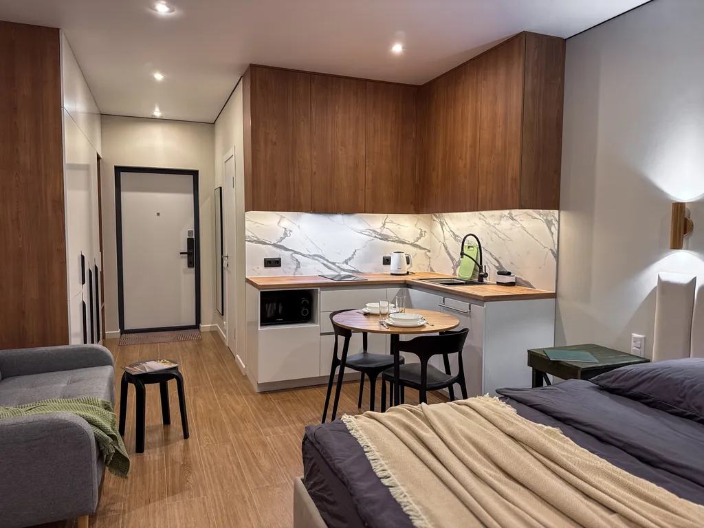 Квартира Квартира Оливия - стильная студия в ЖК Бизнес классе в 10 минутах от Аэропорта — Адлер