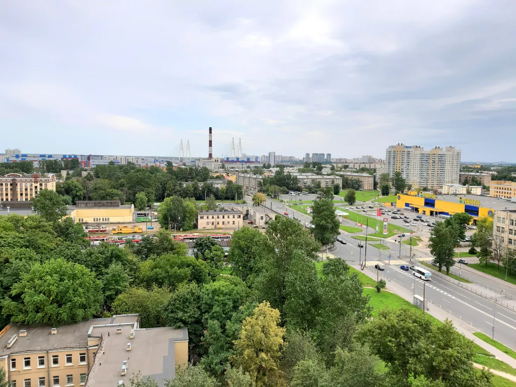 Квартира Квартира с видом на Вантовый мост — Санкт-Петербург