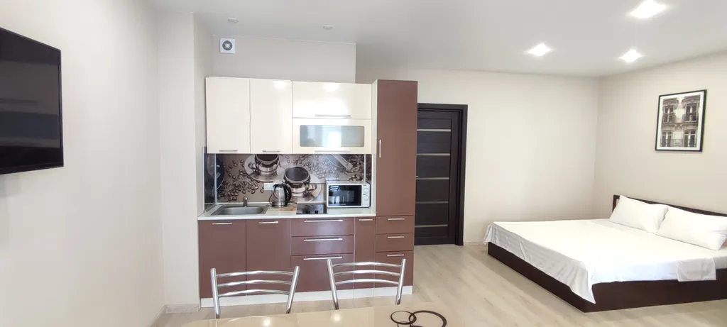 Квартира Квартира Просторная нежная студия — Самара