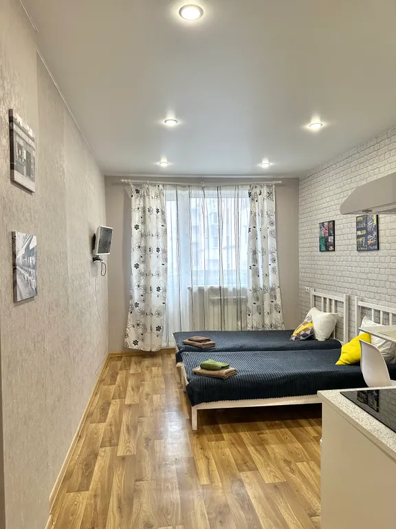 Студия с двумя раздельными спальными местами