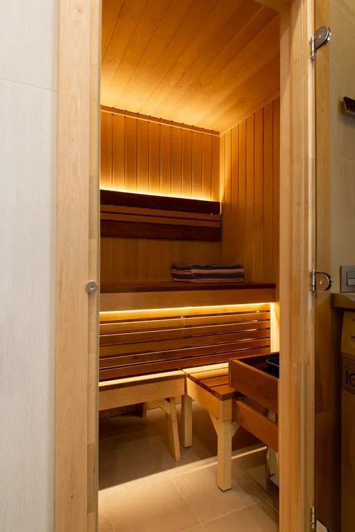 Апартаменты Охтапартлюкс с сауной и камином с 1 спальней и террасой