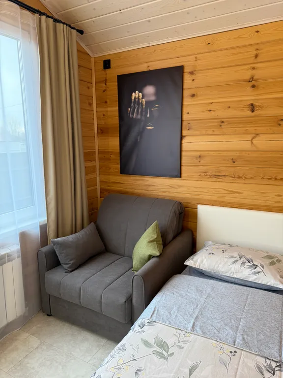 Одноэтажный двухкомнатный дом БарнХаус в черте города