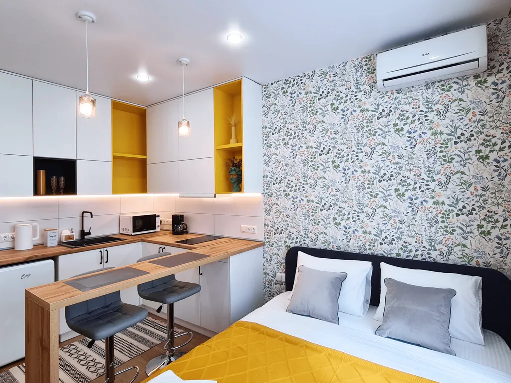 Квартира Yellow studio – апартаменты сети Your Place у парка Галицкого — Краснодар
