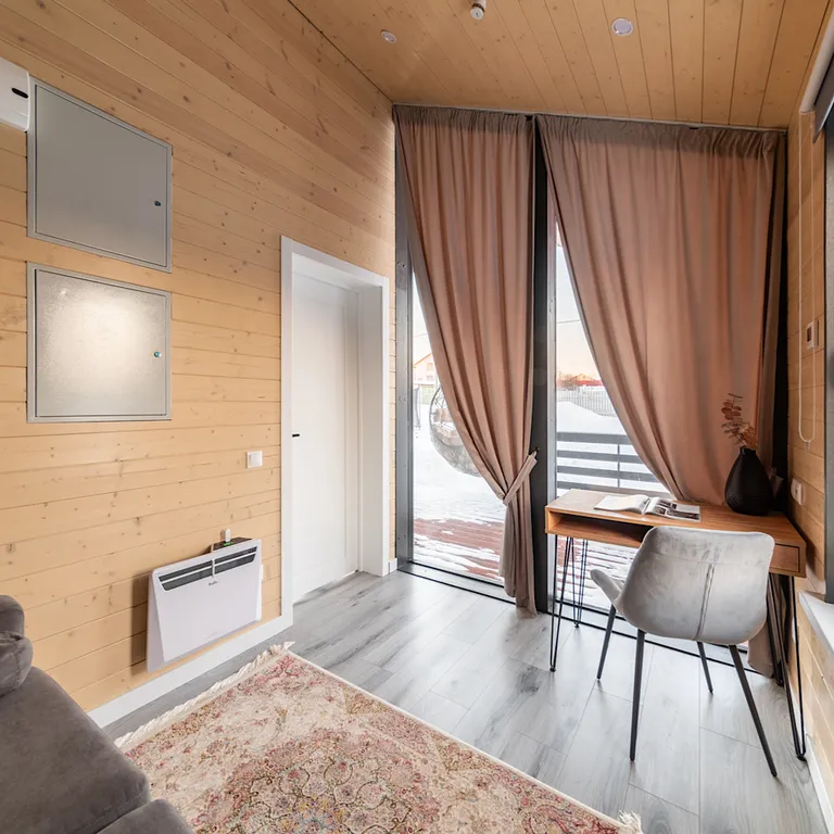 Домик в Икше с камином и сауной (Lato-76)