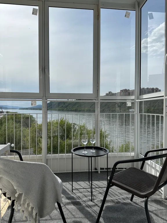 Квартира Квартира Студия с шикарным видом на Енисей — Красноярск