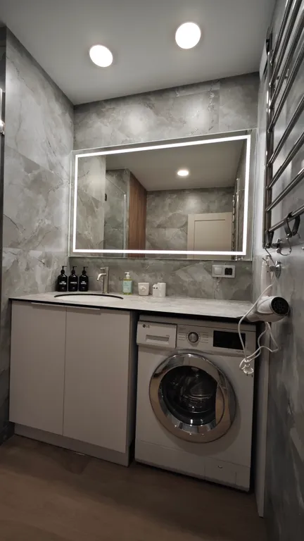 Современная однокомнатная квартира на набережной Двины