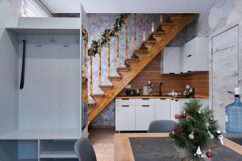 Апартаменты двухуровневые двухкомнатные с кухней (апарт 7)