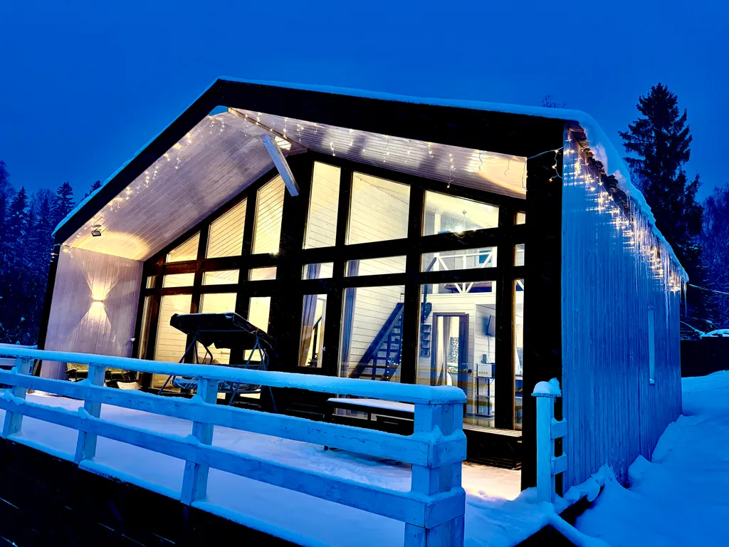 Коттедж Новый дом в стиле барн Хаус на берегу реки — аренда посуточно в Пермь