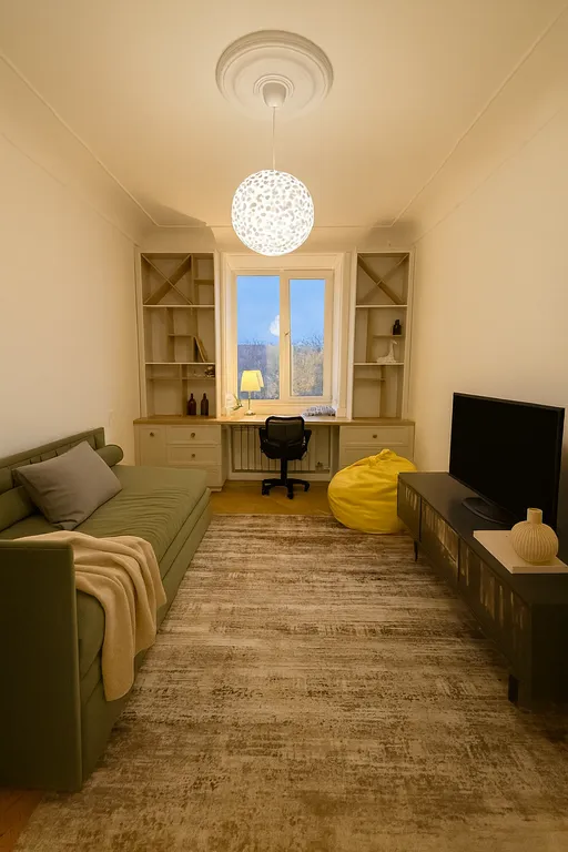 Двухкомнатная квартира в самом центре города