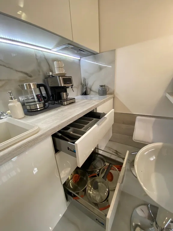 2-х комнатные апартаменты в современном стиле с камином